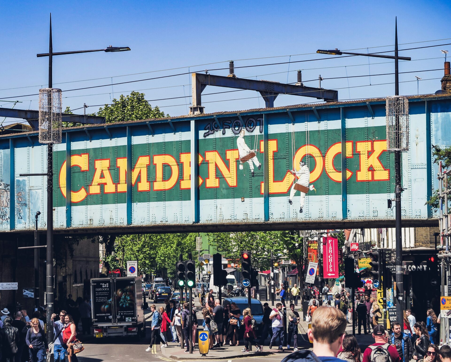 Camden canal walk along the Regent's Canal at Camden Lock, Camden Town, London